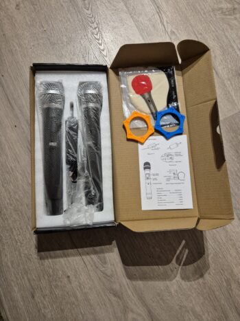 Set draadloze microfoons voor o.a. JBL partybox